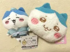 ちいかわ　ふわふわフェイスポシェット　ハチワレ　七夕ぬいぐるみ