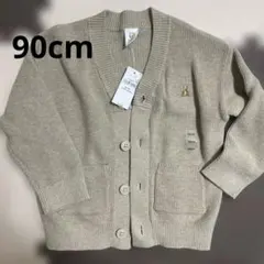 新品　GAP ベージュ　カーディガン　90