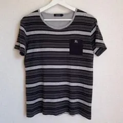 バーバリー　ブラックレーベル ストライプ Tシャツ サイズ2