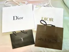 Dior YSL Louis Vuitton ショッパー　セット