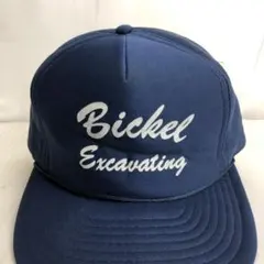 【USA古着】Bickel　アメリカ企業　ビンテージ　トラッカーキャップ　紺のサムネイル