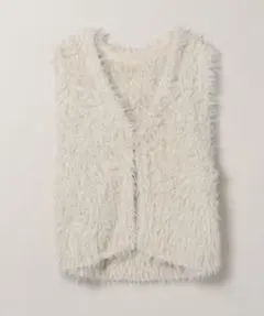 JEANASIS スラブニットファーベスト/152502