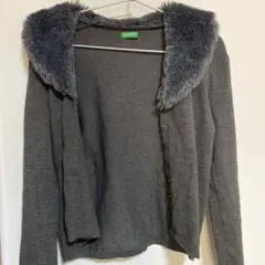 UNITED COLORS OF BENETTON グレー カーディガン