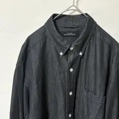 グリーンレーベルリラクシング ユナイテッドアローズ 黒 長袖シャツ メンズ M