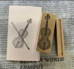 ✩.*˚バイオリン＆弓 2点セット✩.*˚スタンプ はんこ