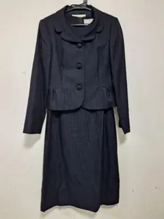 YUKIKO KIMIJIMA　濃紺ジャケット 半袖ワンピース セット9号