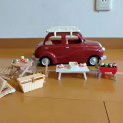 シルバニアファミリー お出かけファミリーカー　バーベキューセット付き