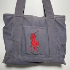 POLO　RALPH LAUREN　トートバッグ　ビッグポニー　中古品　古着