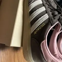 adidas SPEZIAL ブラウン/ピンク スニーカー