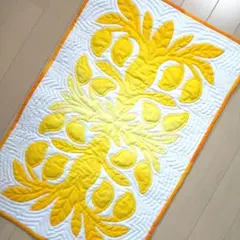 ハワイアンキルトタペストリーパパイヤ