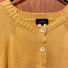 A.P.C. 綿ニットカーディガン　マスタードイエローアーペーセーapc春ニットのサムネイル