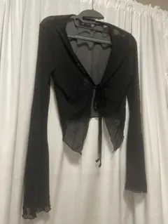 SHEIN シースルー カーディガン 黒のサムネイル