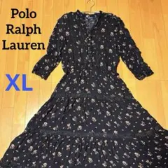 Polo Ralph Lauren ロングワンピース ティアード フリル XL