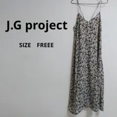 ・J.G project 花柄 キャミソールワンピース フリーサイズ