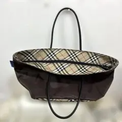 【人気】BURBERRY BLUE LABELナイロントートバッグ　ノバチェック