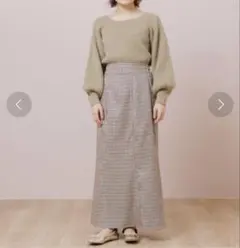 flower チェックマーメイドスカートのサムネイル