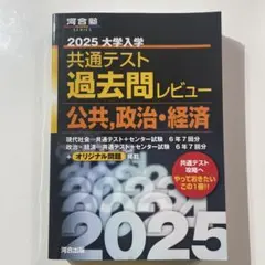 書込み有/河合塾2025 大学入学共通テスト過去問レビュー 公共・政治経済