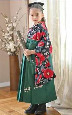 CC送料込み 袴セット白花着物×灰色袴 [C2]120㎝【M4320】 - メルカリ