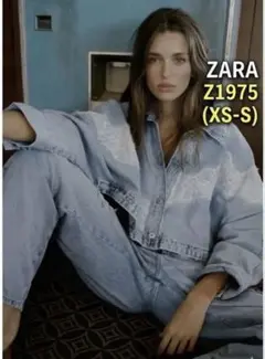 ZARA Z1975 レースクロップドデニムジャケット