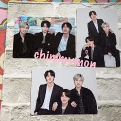 PERMISSION TO DANCE☆ミニフォト☆3人ユニット3枚セットBTS