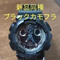 新品同様 カシオG-SHOCK GA-100CF-1AJF ブラックカモフラのサムネイル