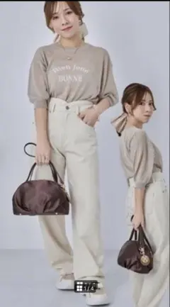 tal.by yumi チューリップ デニム 白 Lサイズのサムネイル