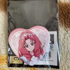 Go!プリンセスプリキュア 紅城トワ 缶バッジ ハート型キャラクターピンバッジ