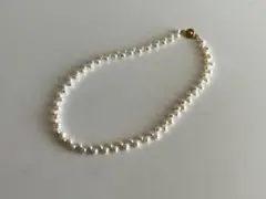新品 パールネックレス ゴールド金具 真珠風