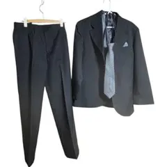 キッズ フォーマルスーツ 5点セット ブラック 160cm相当