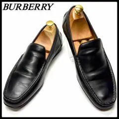 BURBERRY ヴァンプローファー スリッポン ブラック ビジネスシューズ