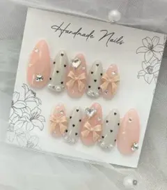 《匿名配送》ネイルチップ　ワンホン　ニュアンス　ドット　スナ系　ちゅるん　現品