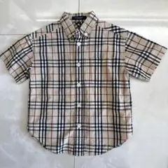 新品　バーバリー　キッズ　チェックシャツ