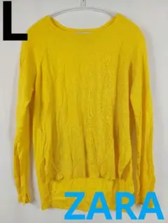 ZARA　長袖　ニット　レディース(Lサイズ)
