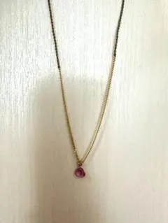 ミキア　10金ネックレス　ピンクサファイア