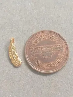24K 羽根　フェザー　ペンダントトップ　足金999刻印　24金