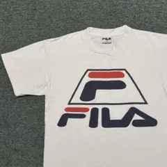 FILA　USA製Tシャツ　ビッグロゴ　古着　90s　シングルステッチ　Mサイズのサムネイル
