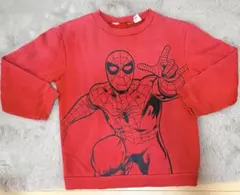 【H&M】スパイダーマン トレーナー レッド(120cm)のサムネイル