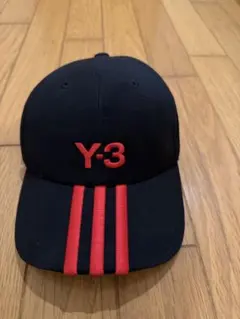 Y-3 YOJI YAMAMOTO addidas キャップ　赤　黒　ライン