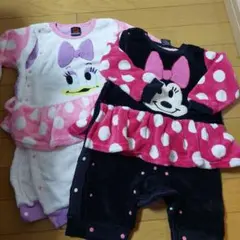 BABYDOLL ミニーマウス・デイジーダックロンパース