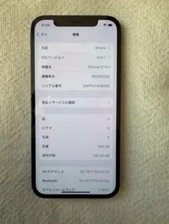 Apple iPhone 12 Pro 256GB グラファイト