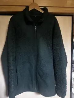 最安値美品送料無料定番人気UNIQLO ダークグリーン フリースジャケットXL