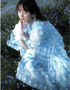 sister jane シスタージェーン　水色　水玉　ワンピース