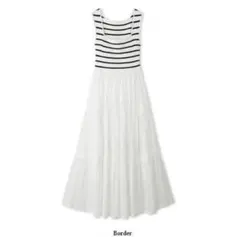 ニットコンビタックティアードワンピース