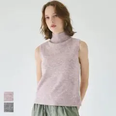 coca コカ　ハイネックノースリーブニット