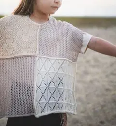 美品Goto Hollywood150レース編みパッチワークチュニックベスト