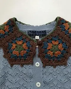 ベビー キッズ クラシックグラニーのつけ襟 ハンドメイド