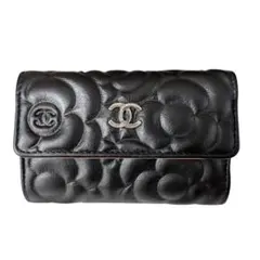 ☆CHANEL カメリアキーケース☆ 国内即発 4連 & 取り外し可能なキーリング キーケース カメリア