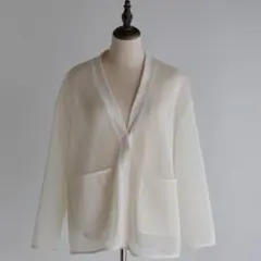 【美品】pois ダブルメッシュカーディガンのサムネイル