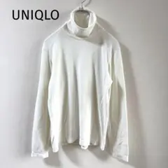 UNIQLO ユニクロ ヒートテック タートルネック 長袖 Tシャツ 白 M