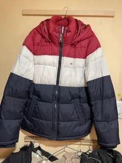 美品トミーヒルフィガー トリコロール　ダウンジャケット S